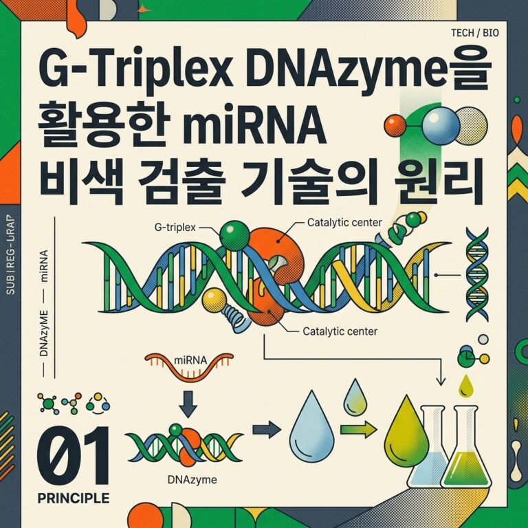 ai thumbnail poster G Triplex DNAzyme을 활용한 miRNA 비색 검출 기술의 원리 1789050398