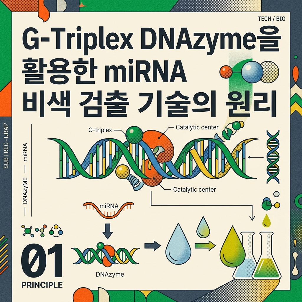 ai thumbnail poster G Triplex DNAzyme을 활용한 miRNA 비색 검출 기술의 원리 1789050398
