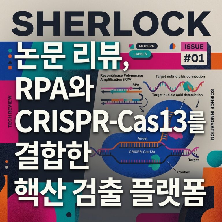 ai thumbnail poster SHERLOCK 논문 리뷰 RPA와 CRISPR Cas13a를 결합한 핵산 검출 플랫폼 1788439318